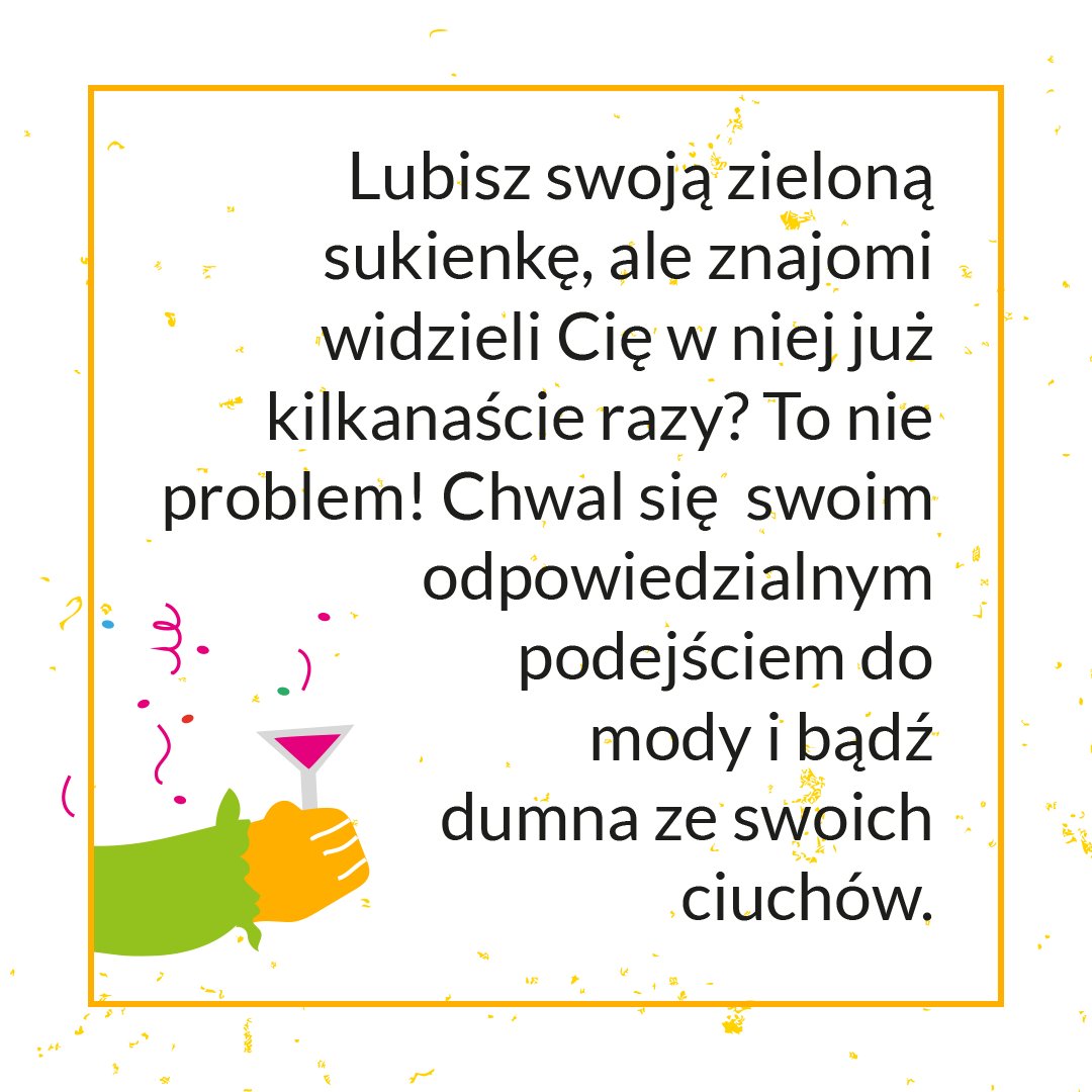Buy_responsibly's tweet photo. Macie swoje „zerowastowe” sposoby na sylwestrowe kreacje?💃🍾👗
Zajrzyjcie do naszego poradnika i nie dajcie się modzie na marnowanie!
✅https://t.co/hL4EfKowbj
#NaprawmyMode #zerowaste #ubrania #ciuchy #fastfood #fairfashion #sylwester https://t.co/fd2I536tk2