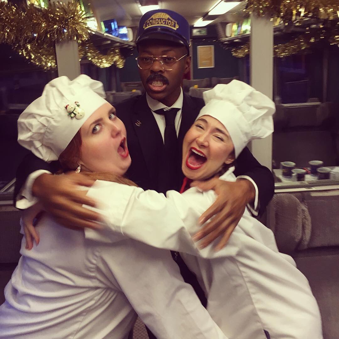 SouthardRJ's tweet photo. Thanks to The Polar Express at @midnorfolkrly for being the best first Christmas job ever! Had a blast 🎉⭐️💜 https://t.co/VogTZ8stRH