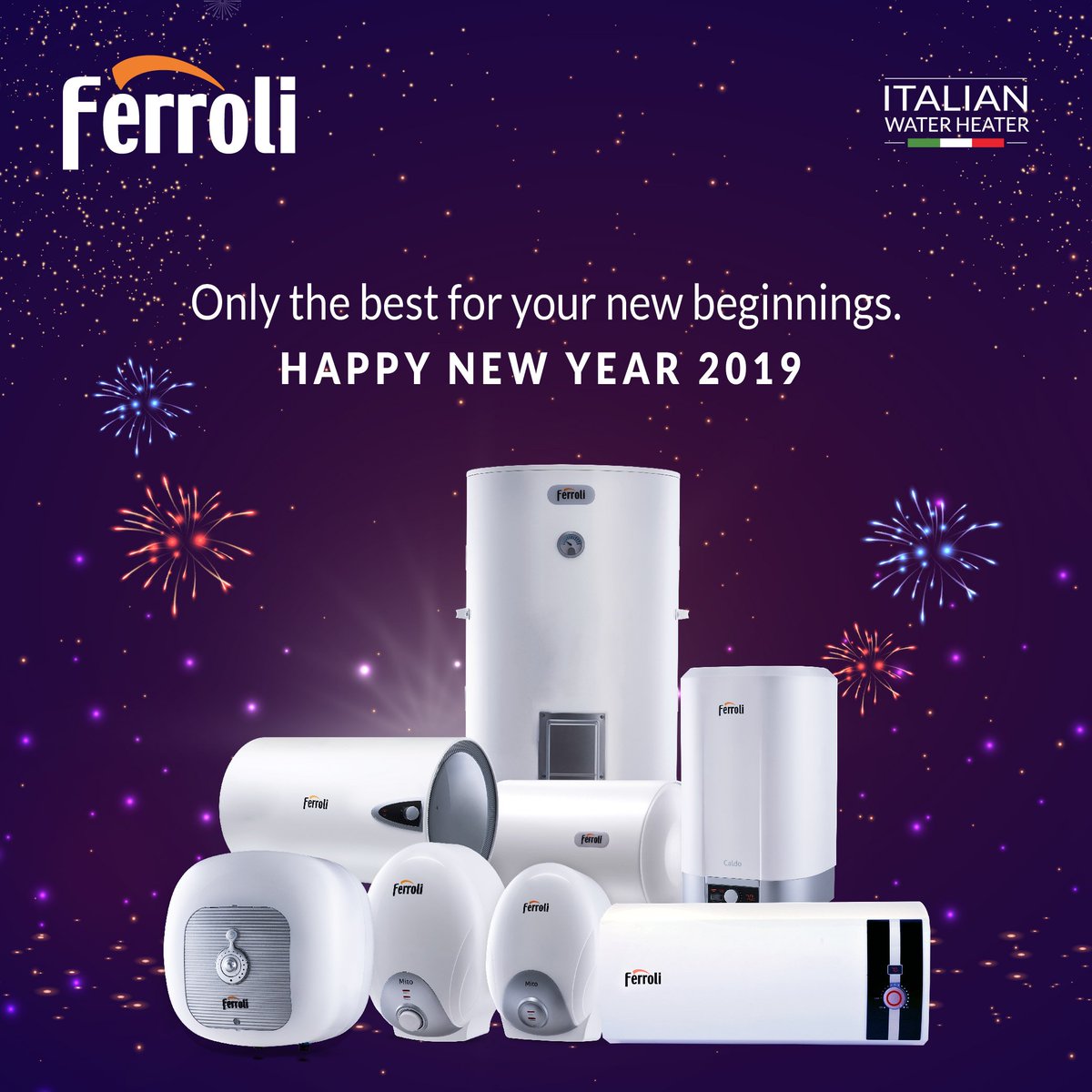 FerroliIndia's tweet photo. Ferroli India wishes all a very happy and a prosperous new year, 2019. 

#HappyNewYear #2019 #Ferroli https://t.co/gNb91z9H67