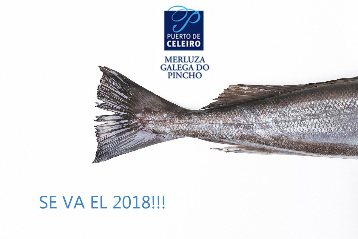 DeMerluza's tweet photo. Se va 2018. Un año lleno de éxitos para la #merluzadeceleiro. Premio #Alimentosdeespaña, certificación @friendofthesea como #pescasostenible, premio #delComer, campaña con #luisveira, vídeo @Fedepescainnova, nueva web. Bienvenido 2019, Feliz Año para todos. https://t.co/obcJWlgFNR