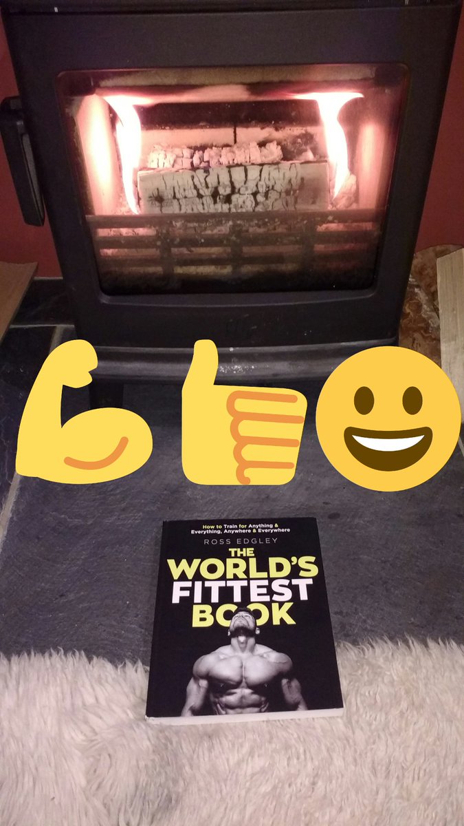 Enjoying reading #theworldsfittestbook on NYE. It's definitely got the "fire burning" for the New Year. Thanks <a href="/RossEdgley/">Ross Edgley</a>, here's to a fantastic &amp; challenging 2019!