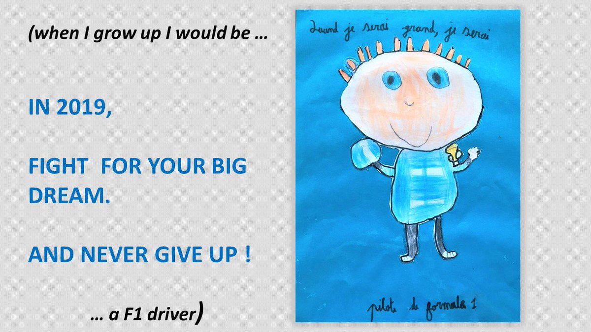 MaxfcOfficial's tweet image. When I was 5 yo, parents asked me to draw my list for Santa Claus. And I did this drawing. He’s in my room and I say hello to it every wake up. 6 years, 61 races and 23 wins later, I am still pursuing this dream. I wish you pursue your dreams in 2019. Happy New Year ! #motorsport