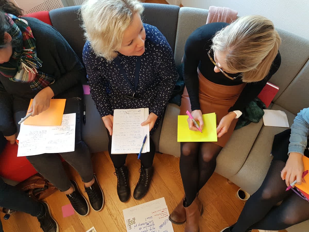 Resharing a fave pic from this year:
Discussing how to apply the learning #brainhacks #creativity