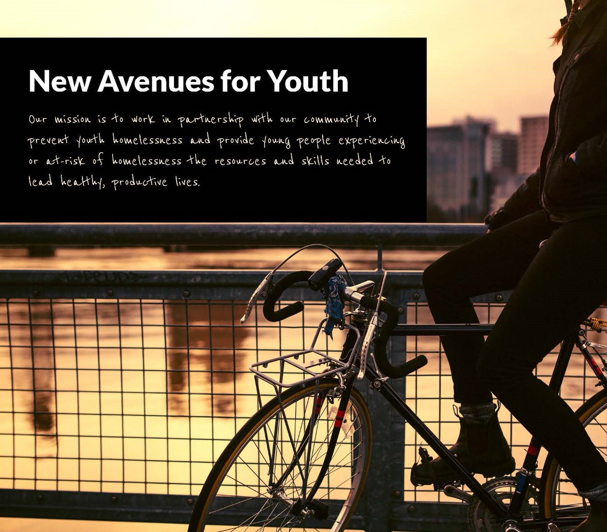 As this year draws to a close, we want to thank everyone who has supported our commitment to preventing &amp; ending youth homelessness.  If you'd like to show your support through a year-end tax deductible gift, go to newavenues.org.  Thank you!