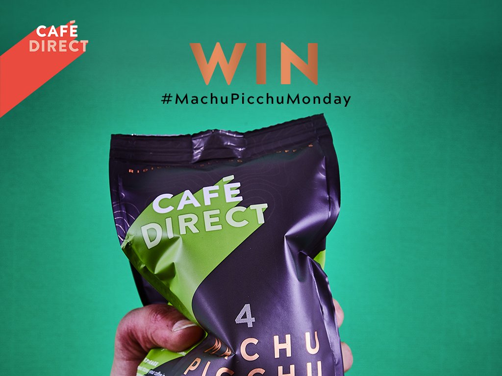 Cafedirect's tweet photo. It's #MachuPicchuMonday and to celebrate we're giving away a bag of our Machu Picchu single origin coffee! For your chance to #win: 🔹 Follow @Cafedirect🔹Comment on this post using the hashtag #MachuPicchuMonday Good luck! #competition RT https://t.co/7BCfPpfCYj