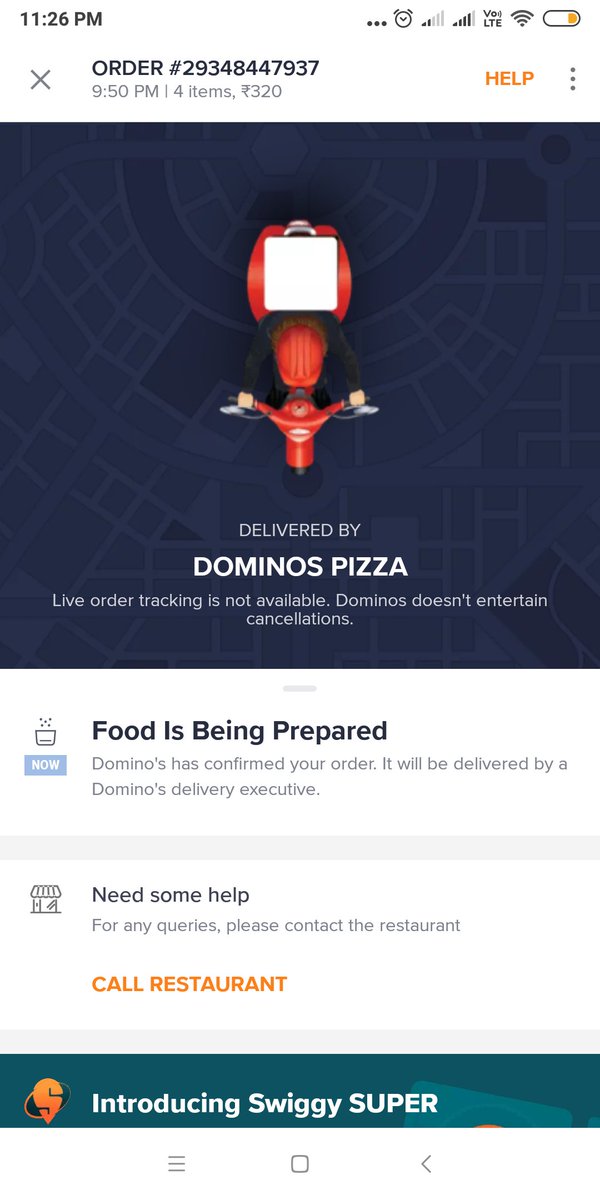appajisk's tweet photo. @SwiggyCares @dominos 1.5 hrs and still counting,  where is my order? https://t.co/Xr0uoAGLzK