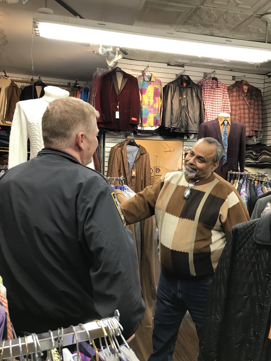 NYPD48Pct's tweet photo. 48 Business Officers Tobin & Murray stop by to see local business owner Ahmed. He’s been in the community for 34 years! They want to make sure he as well as all the businesses are well informed with safety & crime preventions tips. #NYPDProtecting https://t.co/PzTFExnbl7