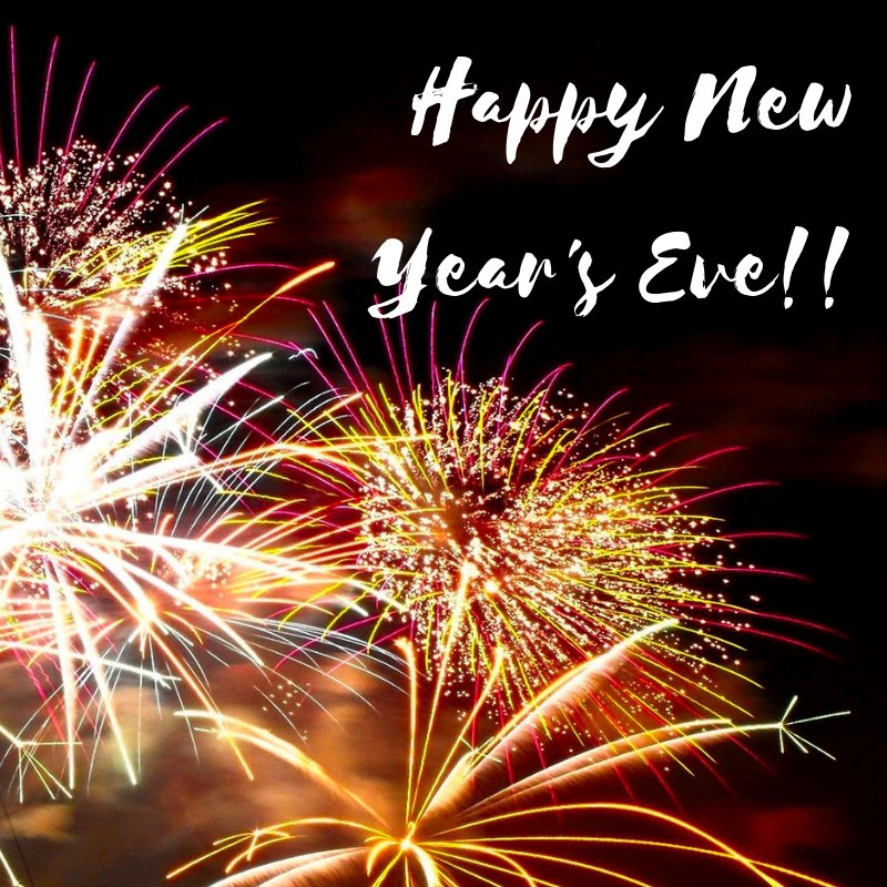 Happy New Year's Eve! We wish you and yours a happy and healthy new year! Here's to 2019! #HappyNewYear #NYE2018