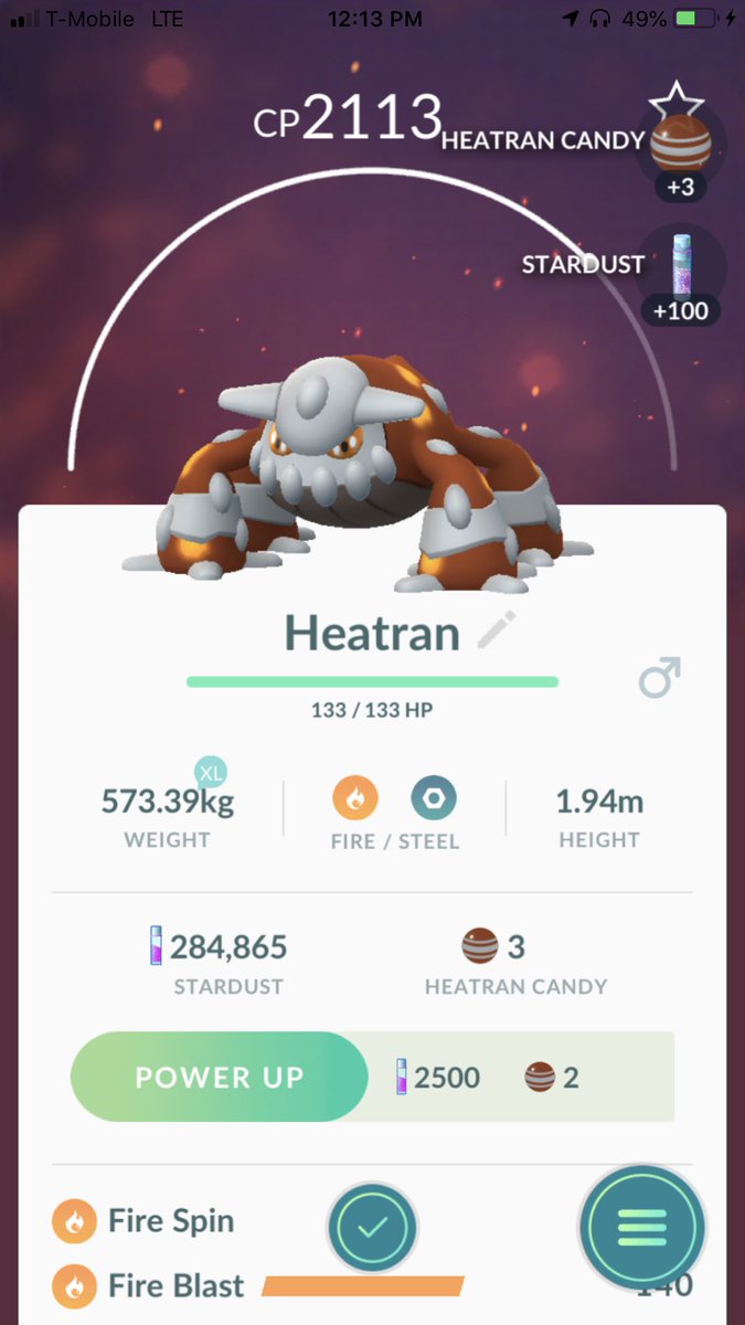 Hyperpotion2's tweet image. Hetran raid went well #Pokemon #PokemonGO