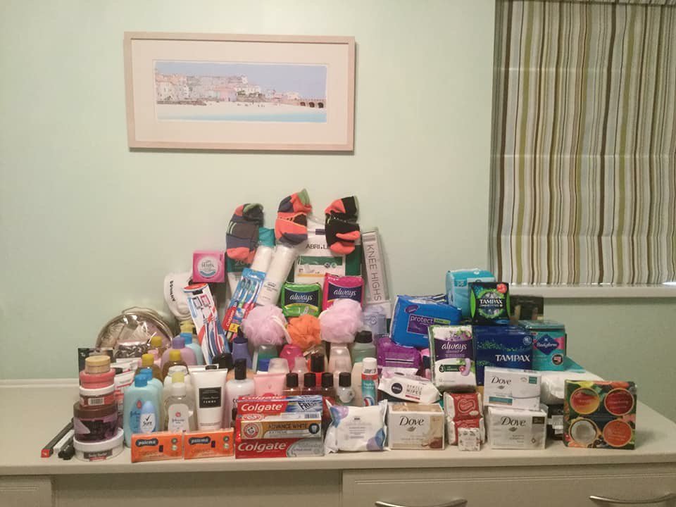 Instead of Secret Santa this year, our lovely members donated toiletries to those in need- presented to <a href="/NewBeginnnings/">KarenTCHADD</a>