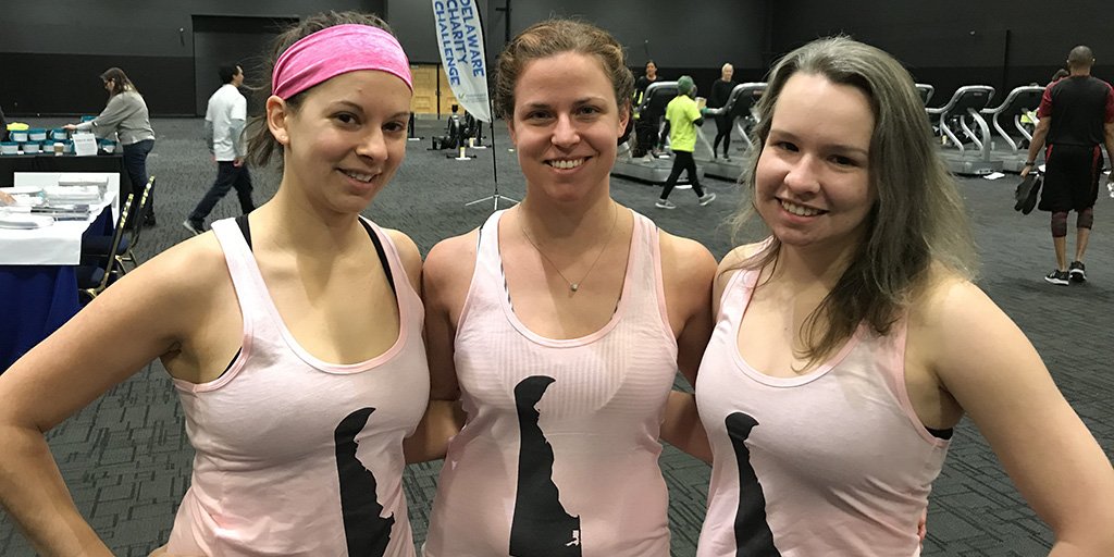 ChallengeDE's tweet photo. The Winter #RacetoRaise ends on Sat. Jan. 5 &amp; Team @DelaDarlingPod is raising money for @FamilyPromiseDE as part of the #DelawareCharityChallenge #RunRowBike indoor triathlon! Help them win by donating to their team fundraising page here: https://t.co/xsBWhMtgzu https://t.co/ndTFgXvYFg