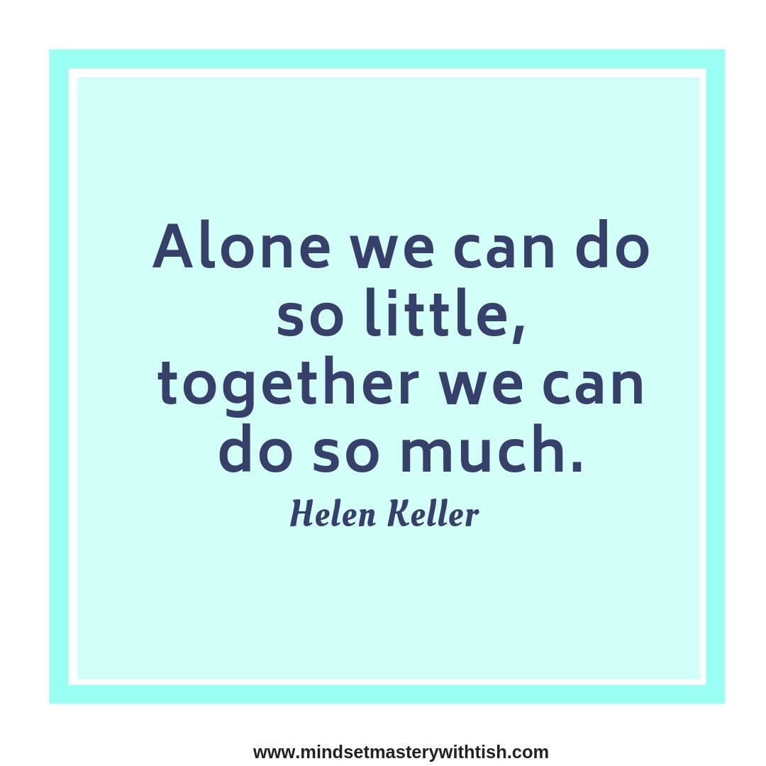 Tish_Ambrose's tweet photo. Teamwork will certainly help the climb faster and worthwhile. #teamwork #helenkellerquotes #strongertogether #ChooseRightThinking #LeticiaAmbrose https://t.co/2XCQFLentw