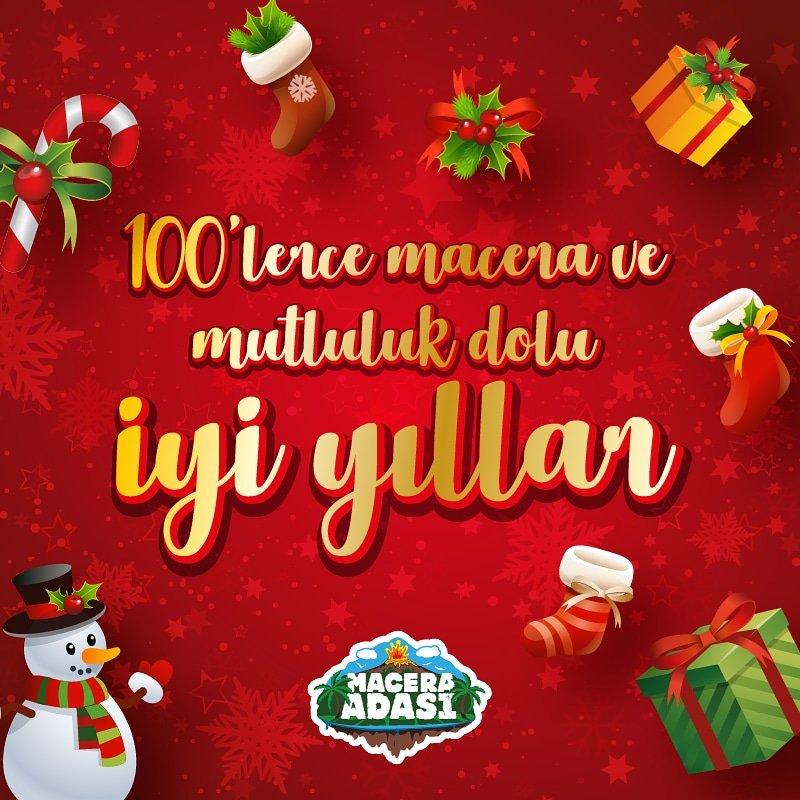 maceraadasi's tweet photo. Mutlu Yıllar... 🎉🎈🎁🎄🎅⛄ 2019'u macera dolu, eğlenceli ve çok mutlu geçirmeniz dileğiyle... #maceraadasi #macera #adventure #adrenalin #eglence #fun #maceracilar #iyiyillar #yeniyil #mutluyıllar #happynewyear #2019 #akbatiavym #kentparkavm #ankamallavm #istanbul #ankara https://t.co/in7zSClfiH