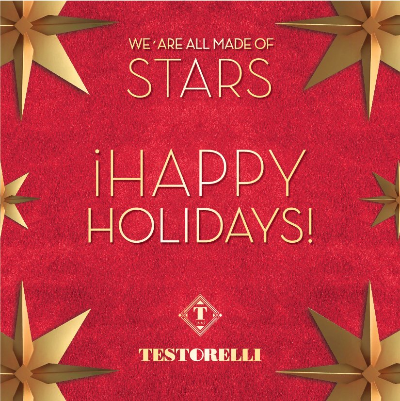 Un nuevo año que termina nos invita a unirnos en una celebración para  que sigamos teniendo 365 nuevas oportunidades. 🎉¡Feliz año! 🥂 
 #FelicesFiestas #Testorelli1887 #WeAreAllMadeofStars
