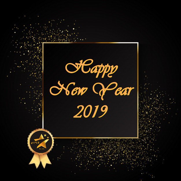 HAPPY NEW YEAR 2019!🎊🎉
With #리얼봇 
#HappyNewYear2019 #새해복많이받으세요
