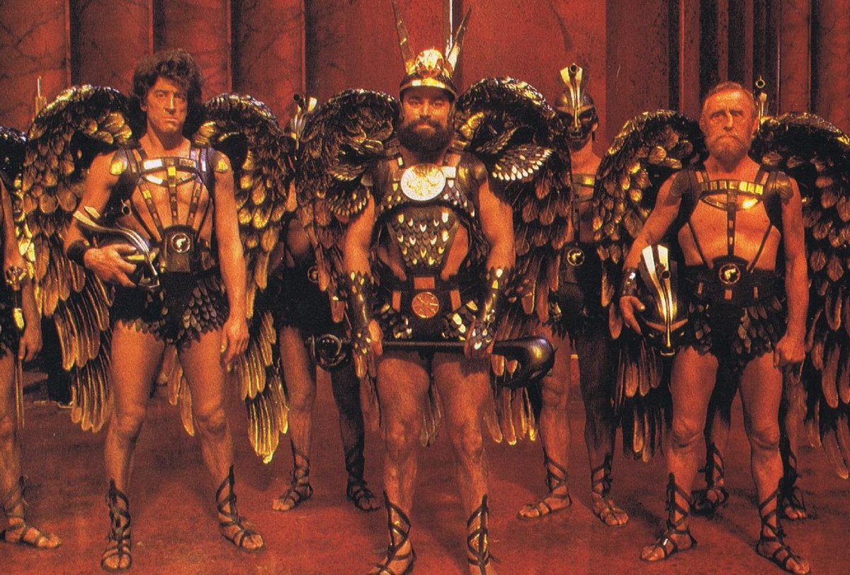 The Hawkmen actors could not sit down on set because their costume wings would rip into their backs. Instead they spent their rest periods on set lying on their stomachs and struggling to get up.
