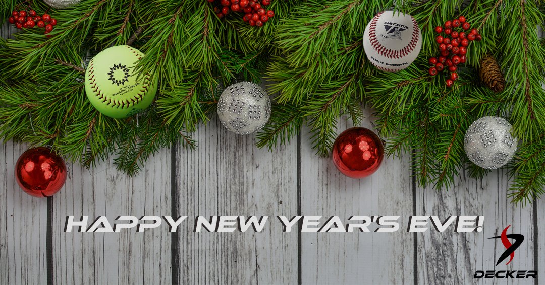 Have a safe and happy New Year’s Eve from your friends at Decker Sports!    #DeckerSports #NewYearsEve