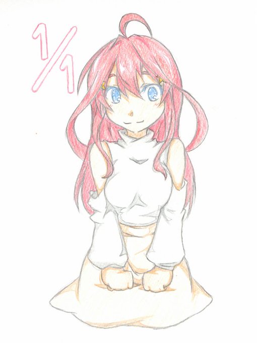 皐月_トップロードさんがTwitterに投稿した中野五月(五等分の花嫁)のイラスト。