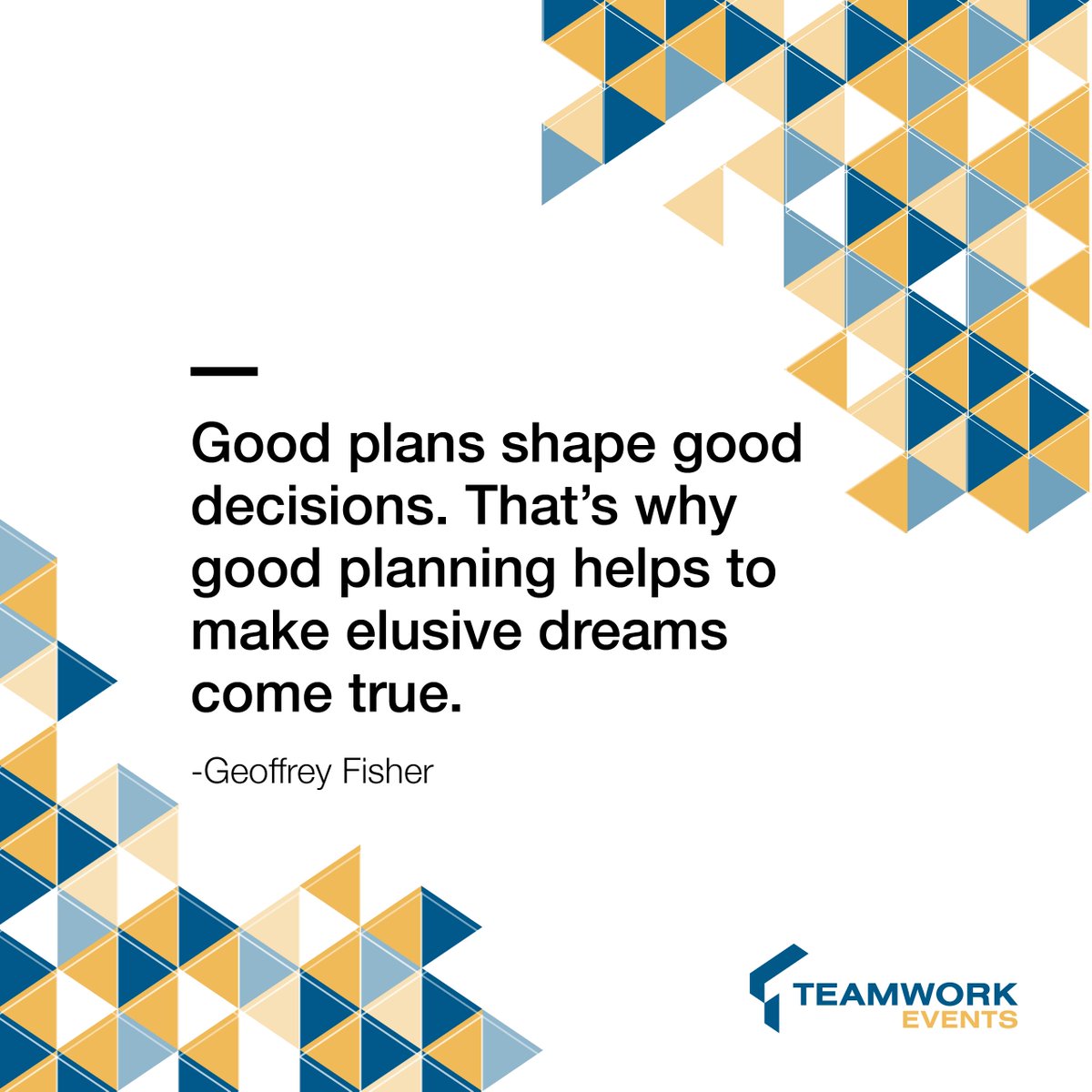 Teamwork_Events's tweet image. Planning is the 🔑 to success. #MondayMotivation #EventProfs