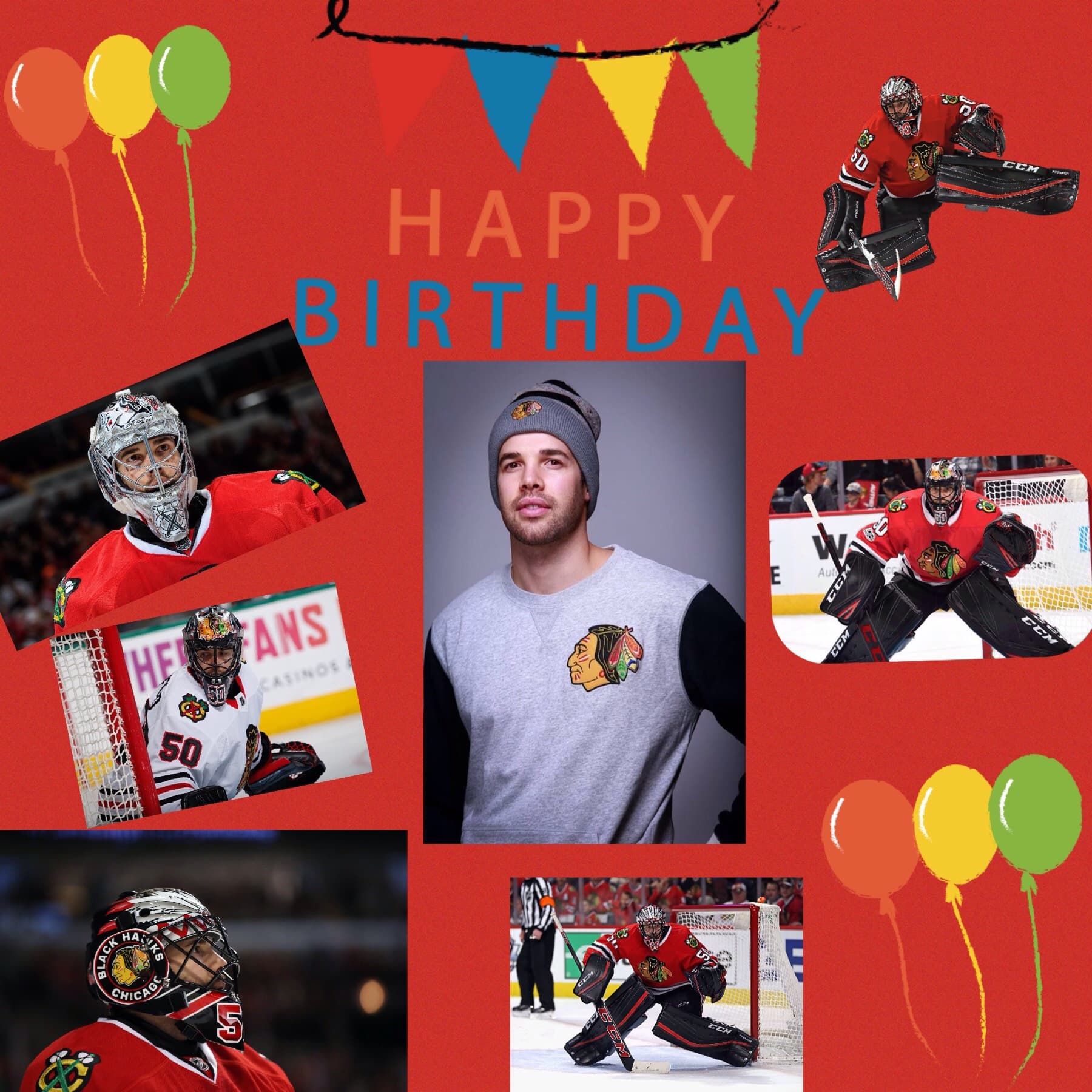 Wishing Corey Crawford a happy birthday today!
Happy b-day, Crow! 