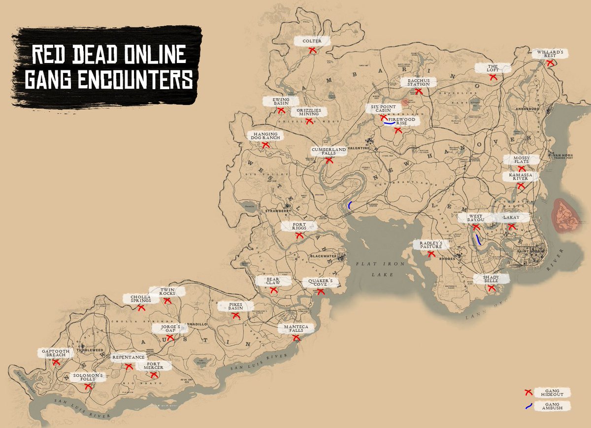 Red Dead Online  Localização do Tesouro 