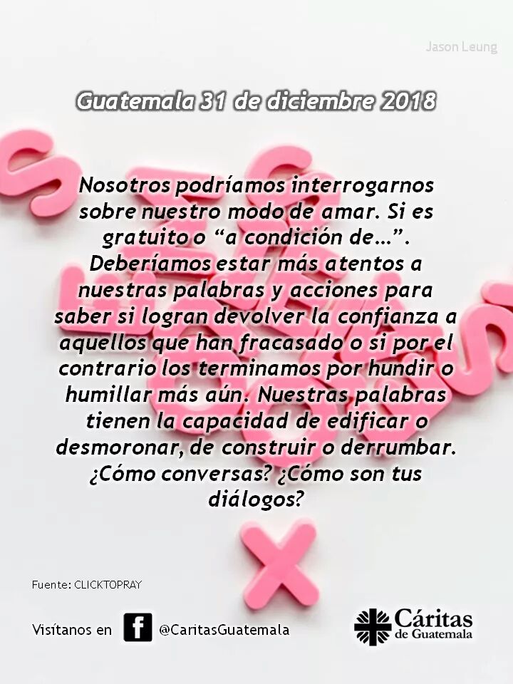 caritas_gt's tweet image. #LunesdeReflexión
Brinda confianza
.
.
.
.
.
.
.
.
#interrogar #modo #amar #gratuito #condición #atento #palabra #acción #saber #lograr #devolver #confianza #palabra #capacidad #edificar #desmoronar #construir #conversar #diálogo #lunes #diciembre #Cáritas #Guatemala