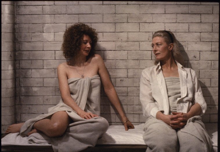 Happy birthday Sarah Miles.
With Vanessa Redgrave on the set of Steaming
Photo: Eve Arnold, 1984 