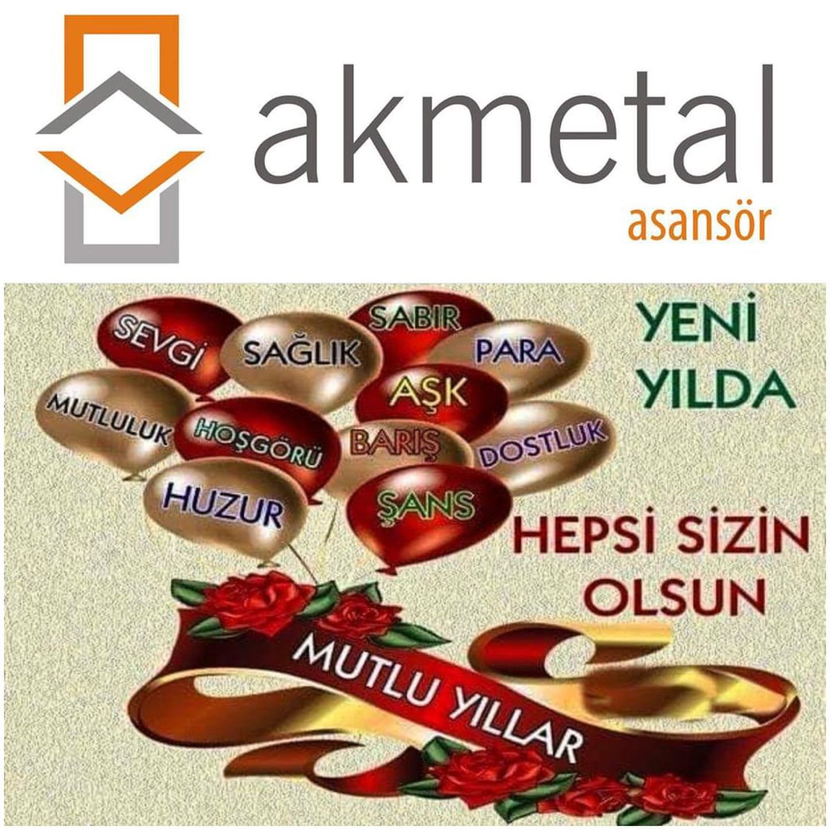 #MutluYıllar

Akmetal Asansör Ailesi olarak yeni yılınızı en içten dileklerimizle kutlar aileniz ve sevdiklerinizle birlikte mutlu yıllar dileriz