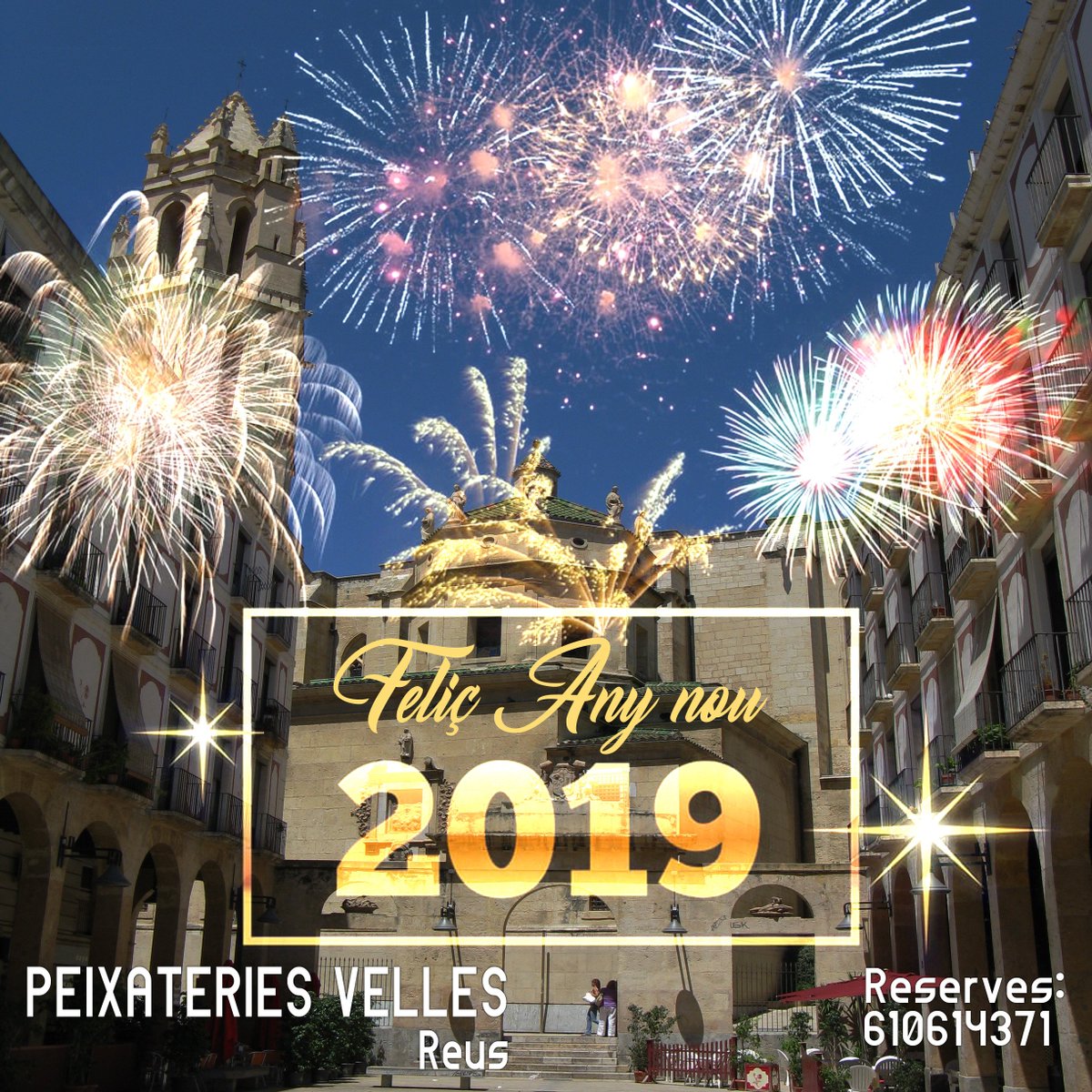 Tot l'equip us desitgem un feliç any 2019!
Reserva la teva taula (grups, empreses, aniversaris...): 📞610614371

#peixateries #peixateriesvelles #anynou #añonuevo #feliz2019 #menucelebracio #menuempresa #turismereus #amicsdereus #gastronomiareus #foodreus #menjarreus #lunchreus