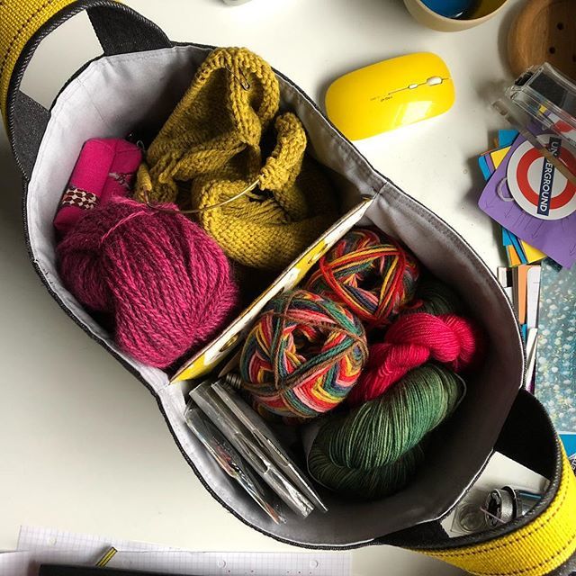 woollenwords's tweet photo. Here is my #yarnhamper, holding materials for the next four projects. Licheny yarn is @dererumnatura #Gilliatt in Genet, bought from @wildandwoollyshop to make a #Stillwatercardigan by @oliveknits. Pink yarn is @hillesvagullvarefabrikk #Tinde in “mørk ro… https://t.co/hKcfG8d0Ee https://t.co/8ltRuAGBKF