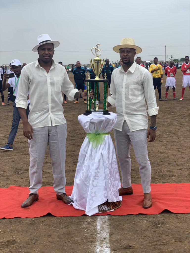 Founder members of the @khunelegacytournament are dressed by @gvllvnt hit him up on his IG account for further information 🙏🏼 #WeRiseByLiftingOthers 🙌🏼 #SuccessfulTournament ⚽️