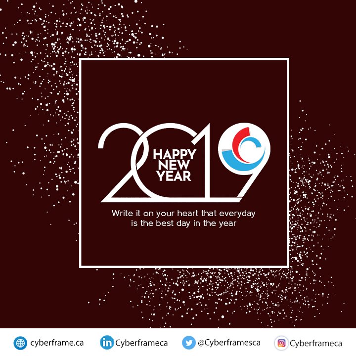 Cyberframeca's tweet image. I wish you spend a great year ahead that starts with happiness and ends with that, too. Happy New Year!

#2019 #Welcome #NewYear #canfedca