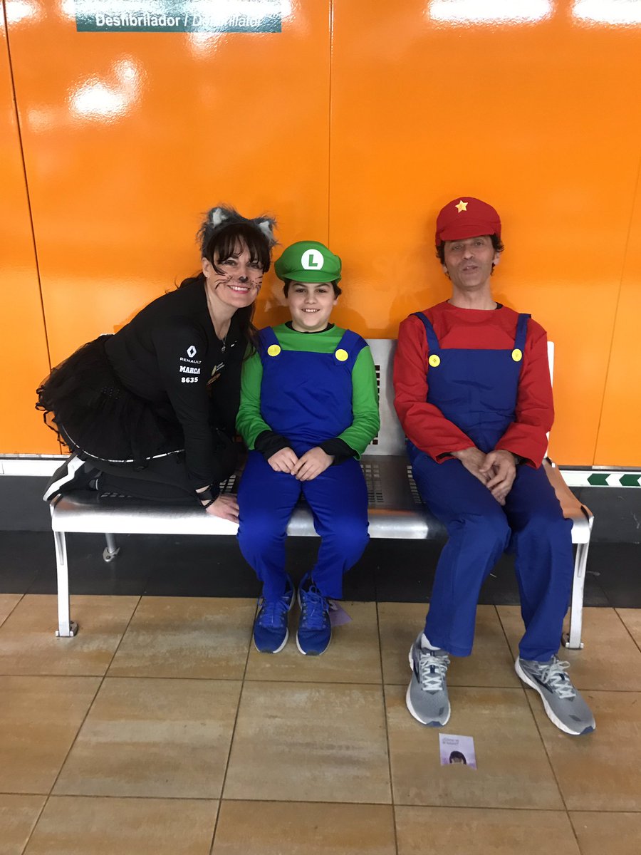 Viva la San Silvestre Vallecana! Ya en el metro camino de la salida