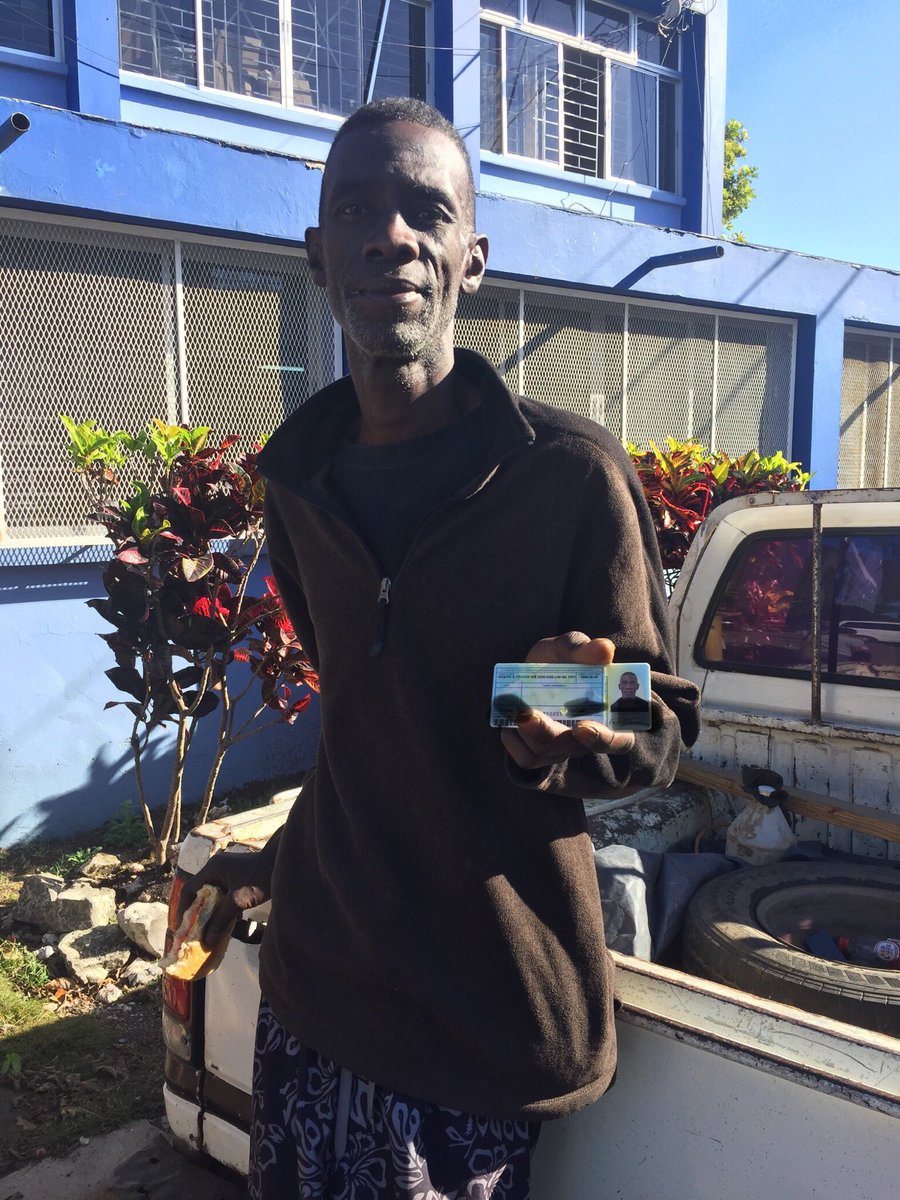 Carl wanted his drivers license renewed. We got it done today. Now he can assist at a car wash and also when he washes cars in the plaza he is able to legally move them. We hope that this will #makeadifference as he seeks to get back on his feet by working and saving.