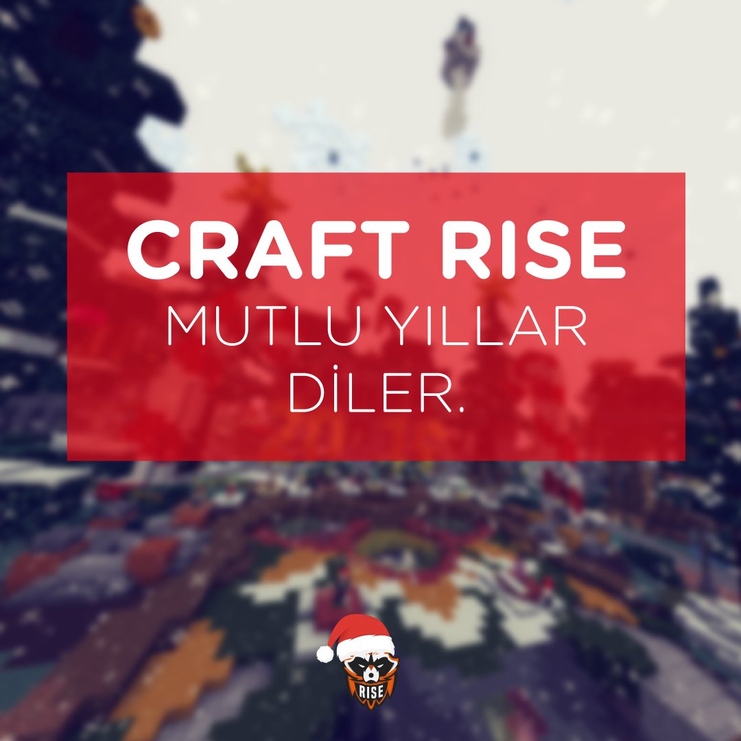 CraftRise ekibi mutlu bir yıl diler.
#craftrise #minecraft #crafting #RISE