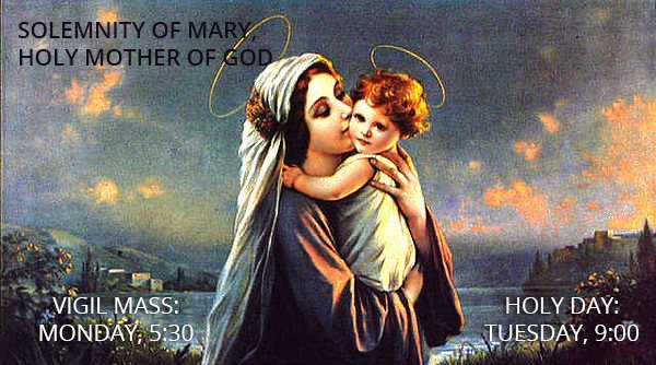 rayneyouth's tweet photo. New Year's Day is a holy day of obligation, so make sure you get to mass, either Monday night or Tuesday morning!

"Mary, the all-holy ever-virgin Mother of God, is the masterwork of the mission of the Son and the Spirit in the fullness of time." CCC 721 https://t.co/NZkGbjUWvR