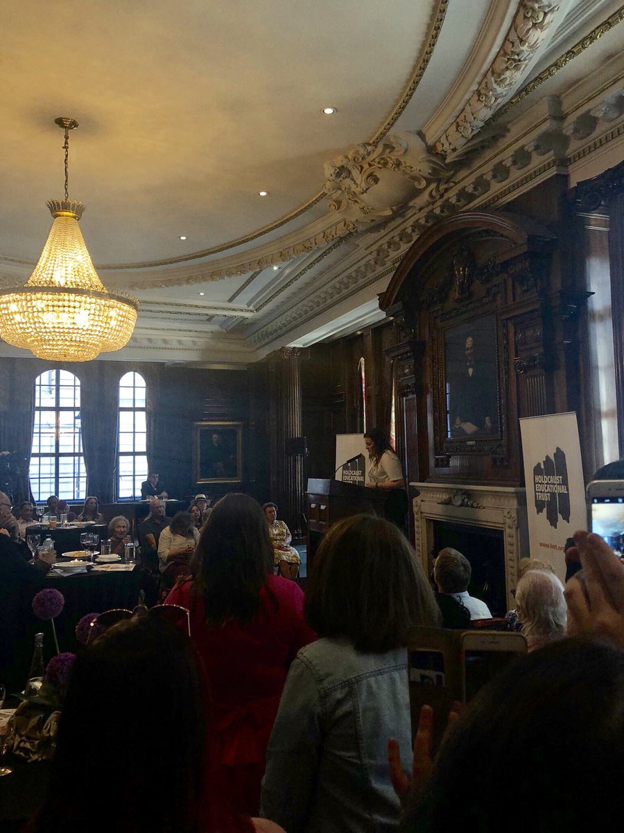 KirstyRobson_'s tweet photo. Attended @HolocaustUK’s #AmCon18 and spoke at the evening reception honouring Deborah Lipstadt. One of my proudest moments this year! https://t.co/fbsu423PI8