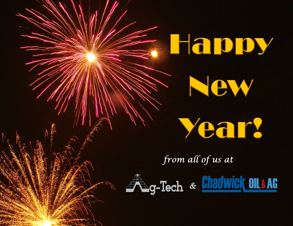 AgTechAdvantage's tweet photo. Have a safe and Happy New Year! #2019 #AgTech #ChadwickOil&amp;Ag https://t.co/0p6AGN18qY