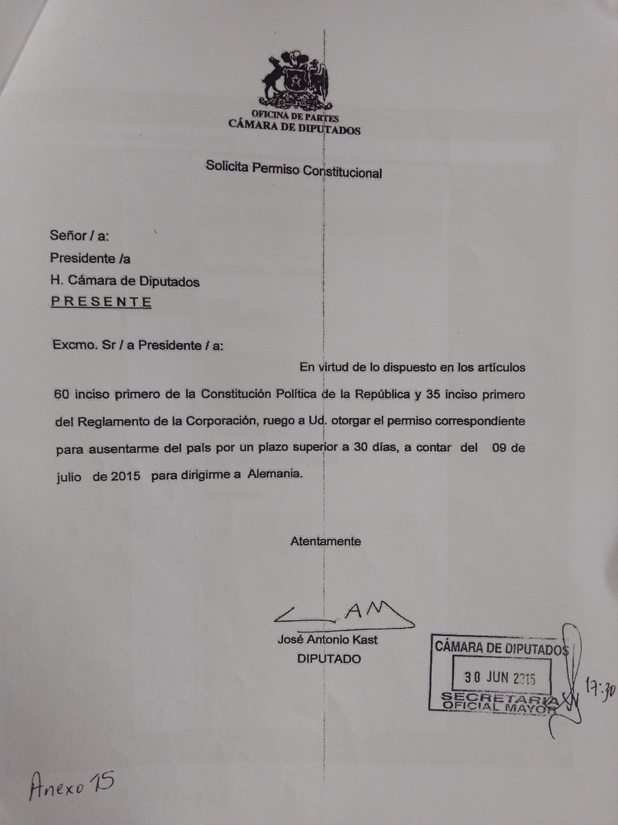 jorgecondezan's tweet image. Podrían verificar esta noticia.
Kast cuando era diputado, el 2015, disfrutó de al menos 60 días de vacaciones. Febrero completo+32 días en Europa en julio/agosto. Para no tener descuento en asignaciones usó un permiso constitucional.
#AlertaChileCheck
