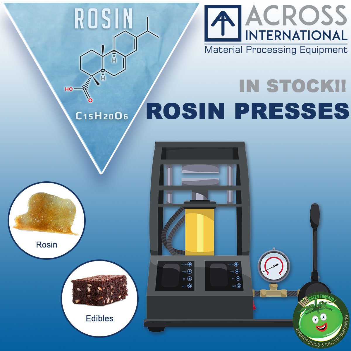 BIGGreenFarmers's tweet image. Across International - Rosin Presses - In stock now!!
• • •
#AIFam #RosinPress #VacuumOven #RotaryEvaporator #RotoVap #AIVacuum #ShortPath #JacketedReactor #BigGreenTomato #BigTomatoFam #Science #Oil #Dabs #Rosin #Terpenes #Lab #Laboratory #Distillate #Distillates #THC #CBD