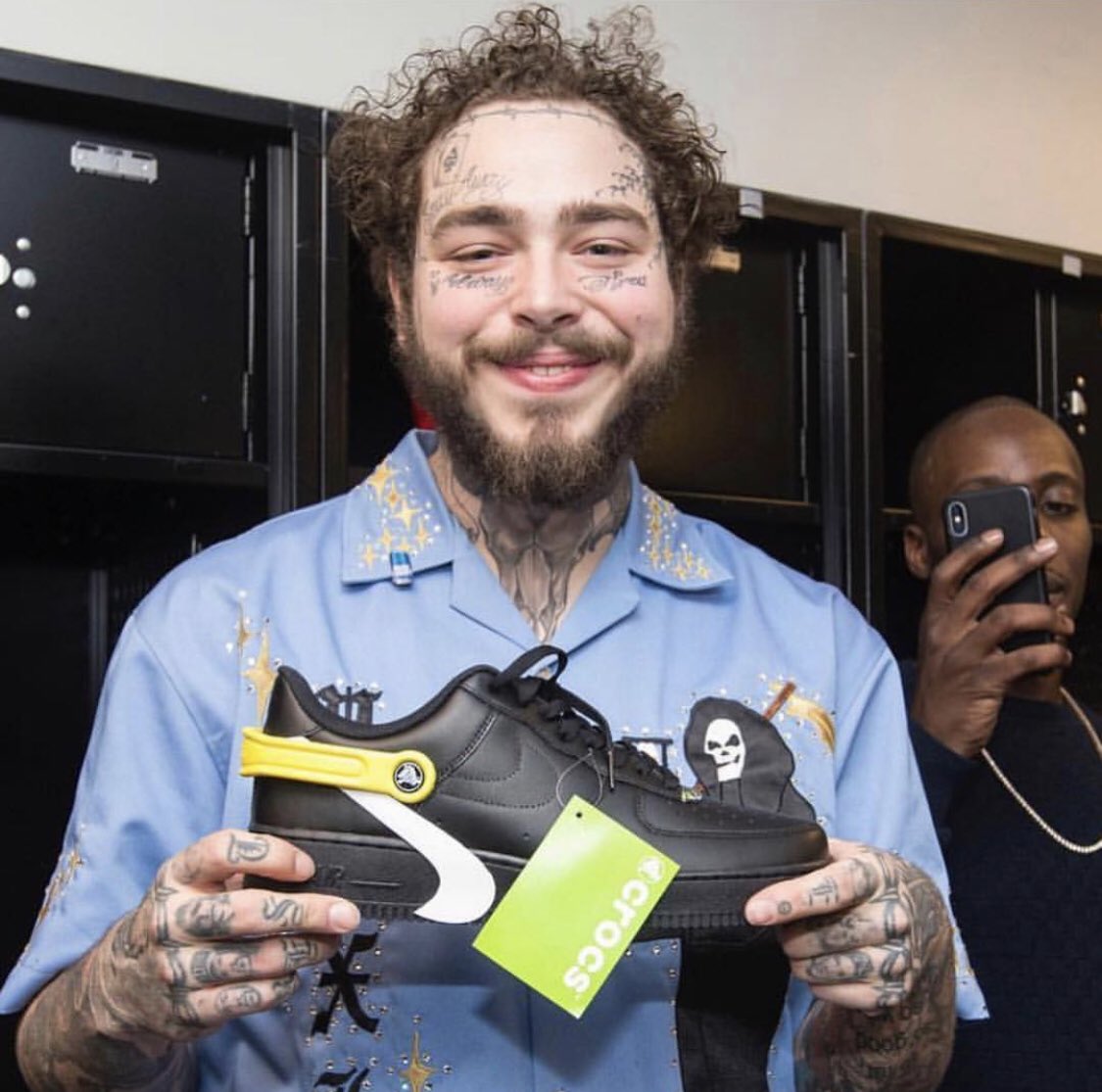 PostMalone gets gifted customized Air 