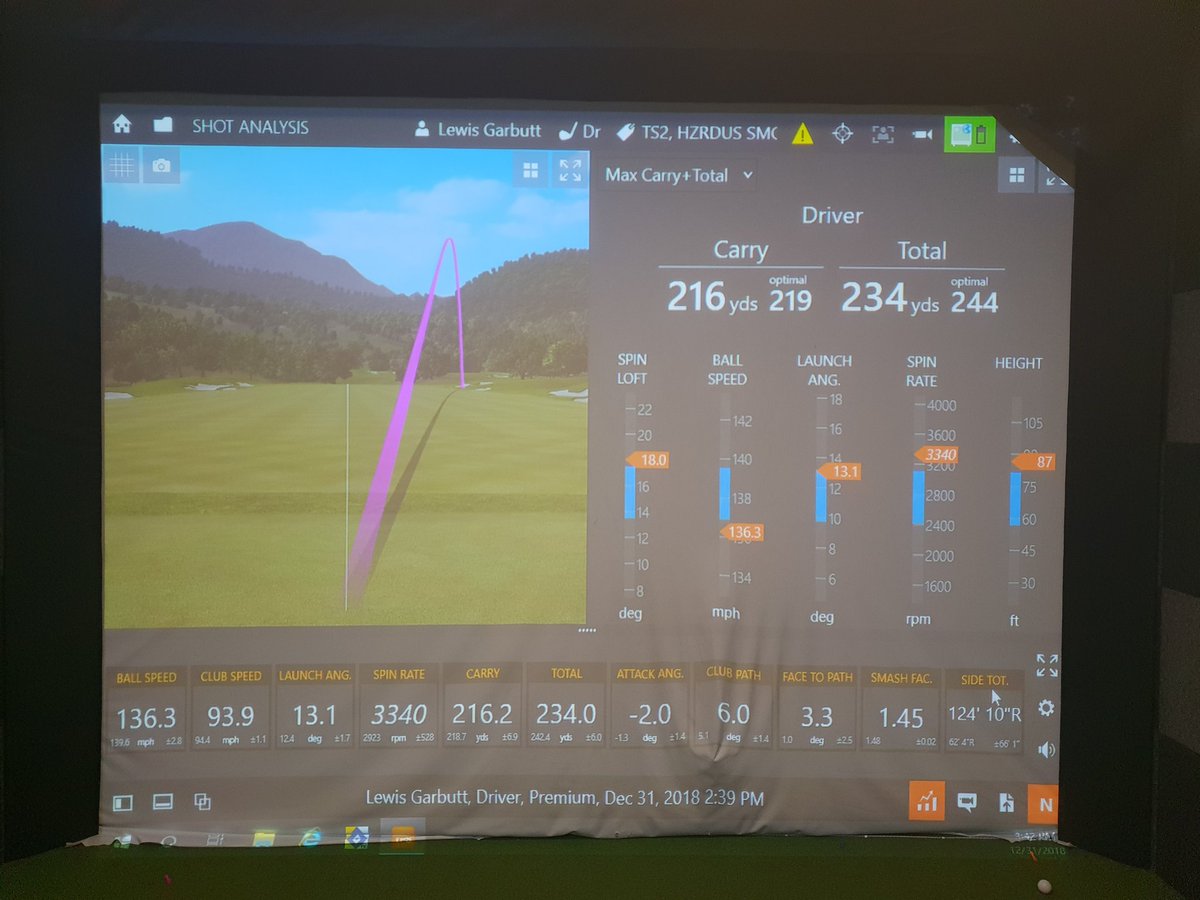thegpi1's tweet image. Some great results from a driver fitting today: @Titleist TS2 armed with @mcagolfshafts Tensai AV Blue 55 - loving the gains!🛠💣🔥#TGPI #RJG #driverfitting #Trackman #optimser #bombtown