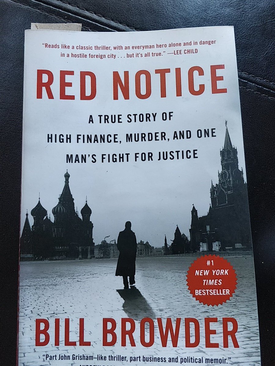 JakeLOlsen's tweet photo. Just finished Red Notice by @Billbrowder. Poignant, alarming, infuriating, and inspiring. All the more relevant in today's political world. #RussianCollusion https://t.co/E2XZkcTwOW