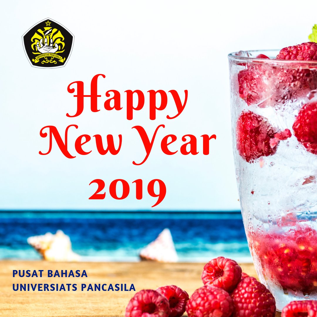 lembagabahasaup's tweet photo. Hari berganti, Bulan berganti, Tahun pun berganti. Tahun baru selalu membawa harapan dan semangat baru. Selamat Tahun Baru 2019, rekan-rekan! #tahunbaru2019 #newyear2019 #pbup #UniversitasPancasila https://t.co/qS11s5CWvi