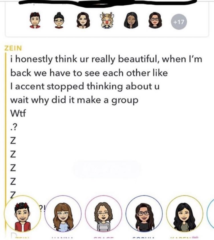 SheRatesDogs's tweet photo. This dude accidentally made a group chat with all his tinder matches lmfao I love when this happens (-10/10) https://t.co/q7nAuE8YtE