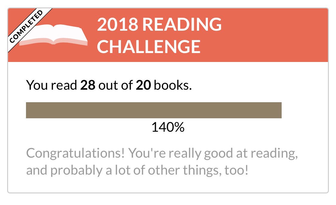 NoorSultan97's tweet image. It’s a wrap📚 #2018readingchallenge