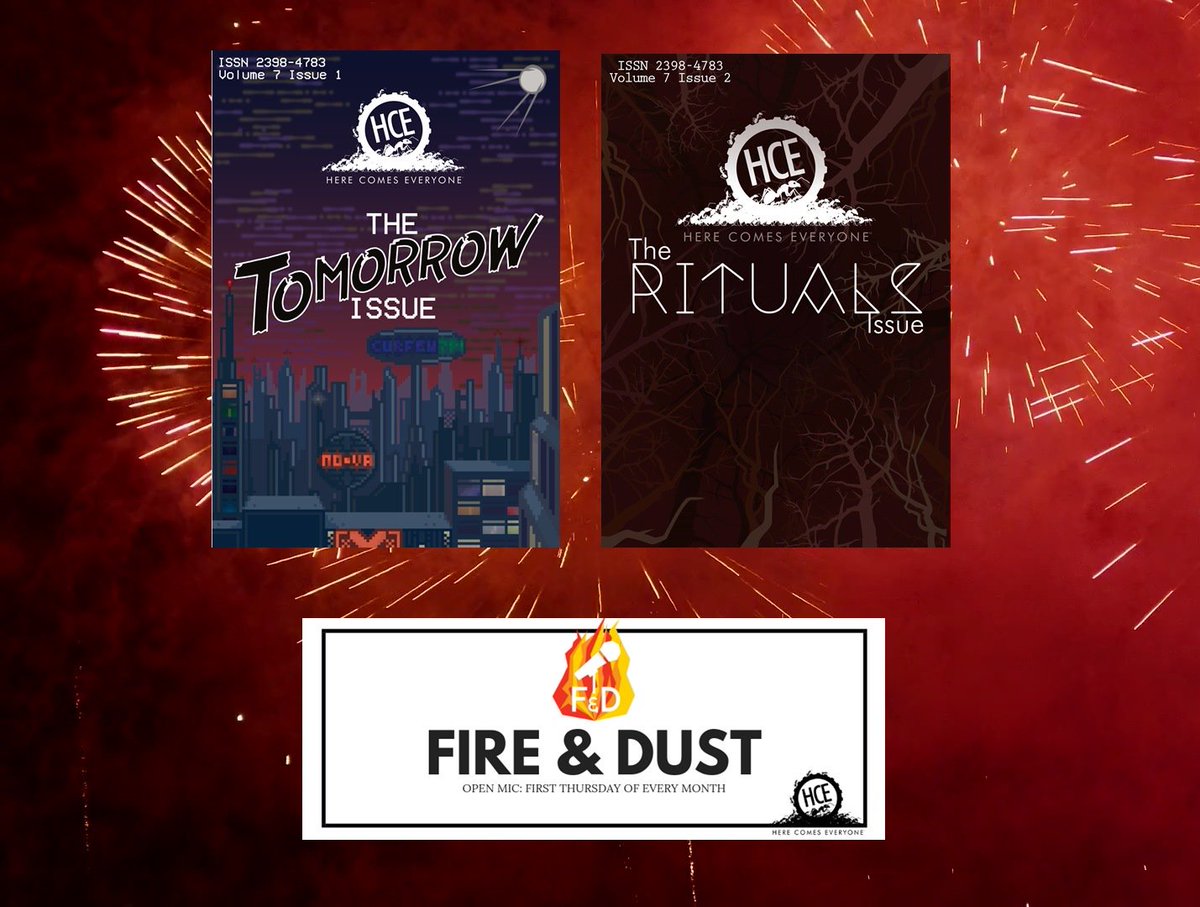HereComesEvery1's tweet photo. Some HCE highlights of 2018:

- #TheTomorrowIssue magazine
- 11 great #FireAndDust gigs (plus 1 cancelled by snow!)
- Fire &amp; Dust getting shortlisted for #SabAwards18
- All the amazing content we received for #TheRitualsIssue

Wishing everyone well for 2019! https://t.co/0veLbFB1Eb