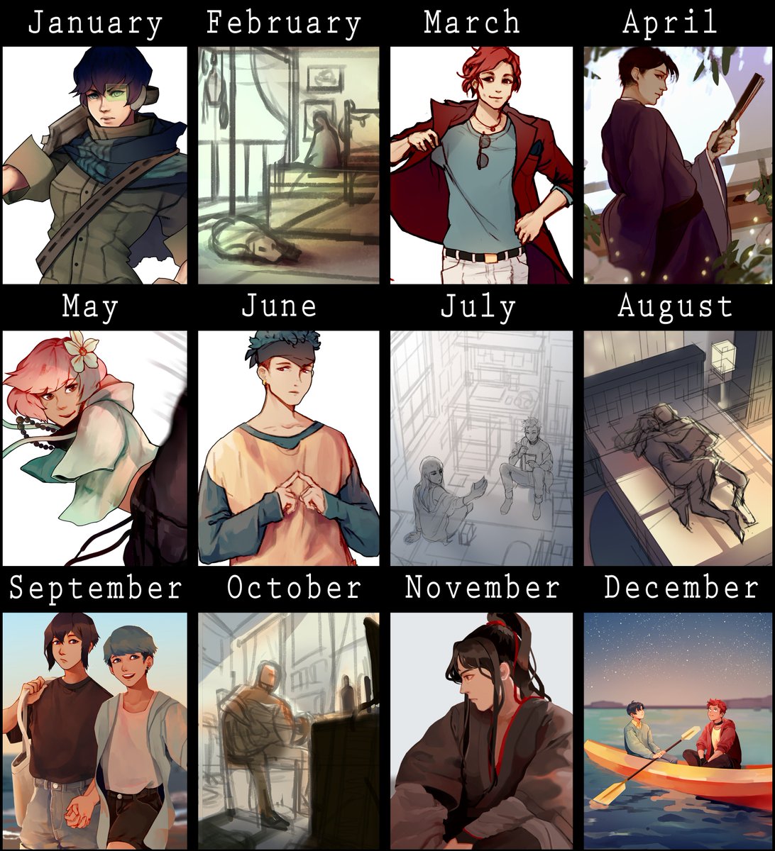2018 was a Long Year, ,, I didn't get to draw as much as I'd have wanted
Hoping for a better next year 