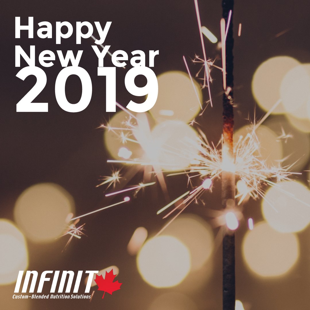 grupponutrition's tweet photo. Happy New Year! May your 2019 year be filled with #protein and great memories! Have a safe and enjoyable evening with friends and loved ones. #2019 #NYE2019 #NewYears2019 #infinitfuelsme #infinitnutrition #nutrition #proteinpowder #canadianathletes #customblend https://t.co/ZuNnPfyRQ8