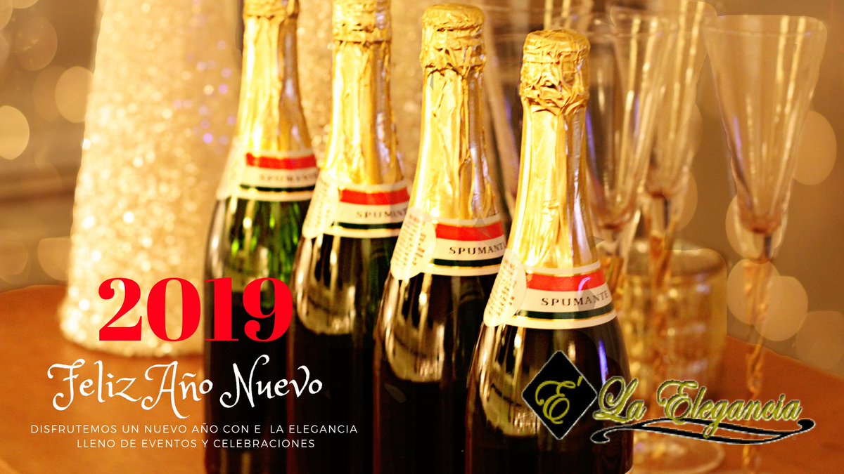elaelegancia's tweet photo. ¡Feliz año 2019! 
Les desea la familia .@elaelegancia. 
Que este año venga con muchos eventos para acompañarlos en cada sonrisa. A celebrar 😋🤗😚 #Navidad2018 #AñoNuevo2019 #FelizAnoNuevo2019 #socialmedia #marketing #folloMe #like4like https://t.co/XhlM32URMF